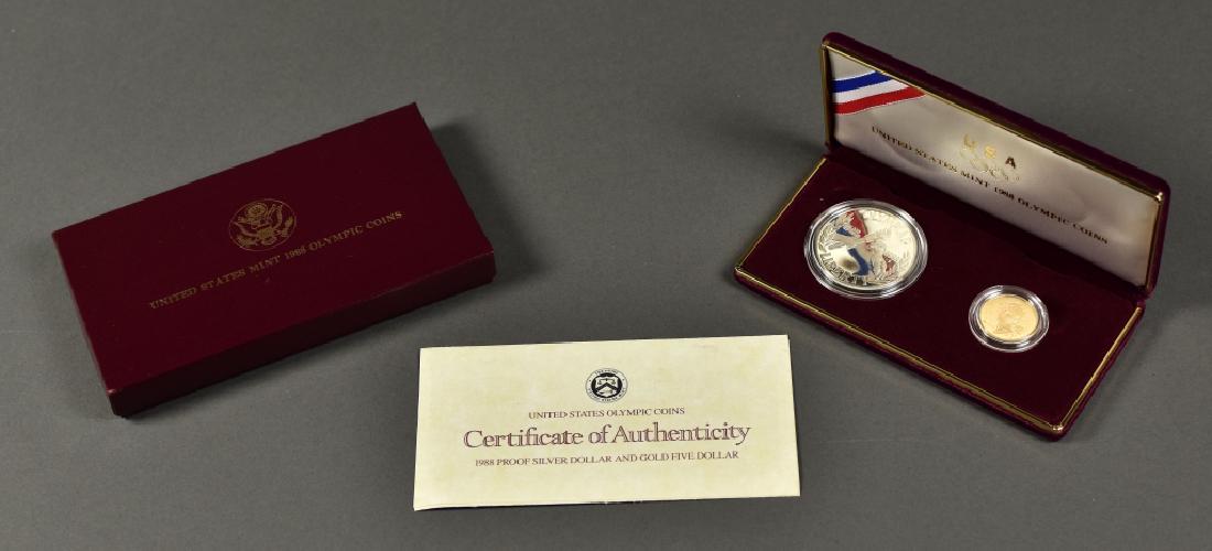 1988 Olympic Two Coin Set- Proof (1 of 3)