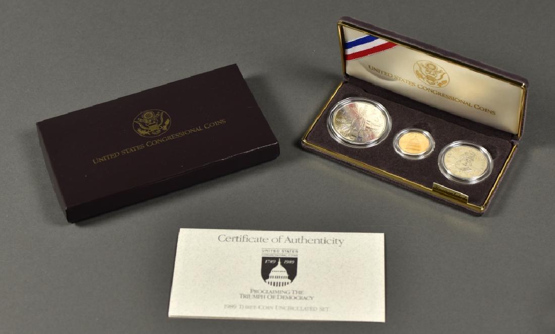 1989 Congressional 3-Coin Set, Uncirculated (1 of 3)