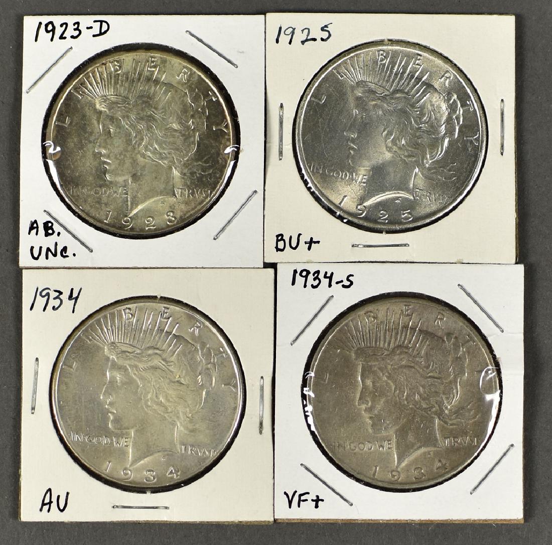 Four Peace Dollars (1 of 4)