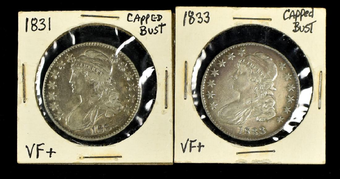 Two Scarce Early Date Capped Bust Half Dollars (1 of 2)
