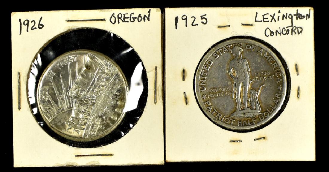 Two Silver Early Commemorative Half Dollar Coins (1 of 2)