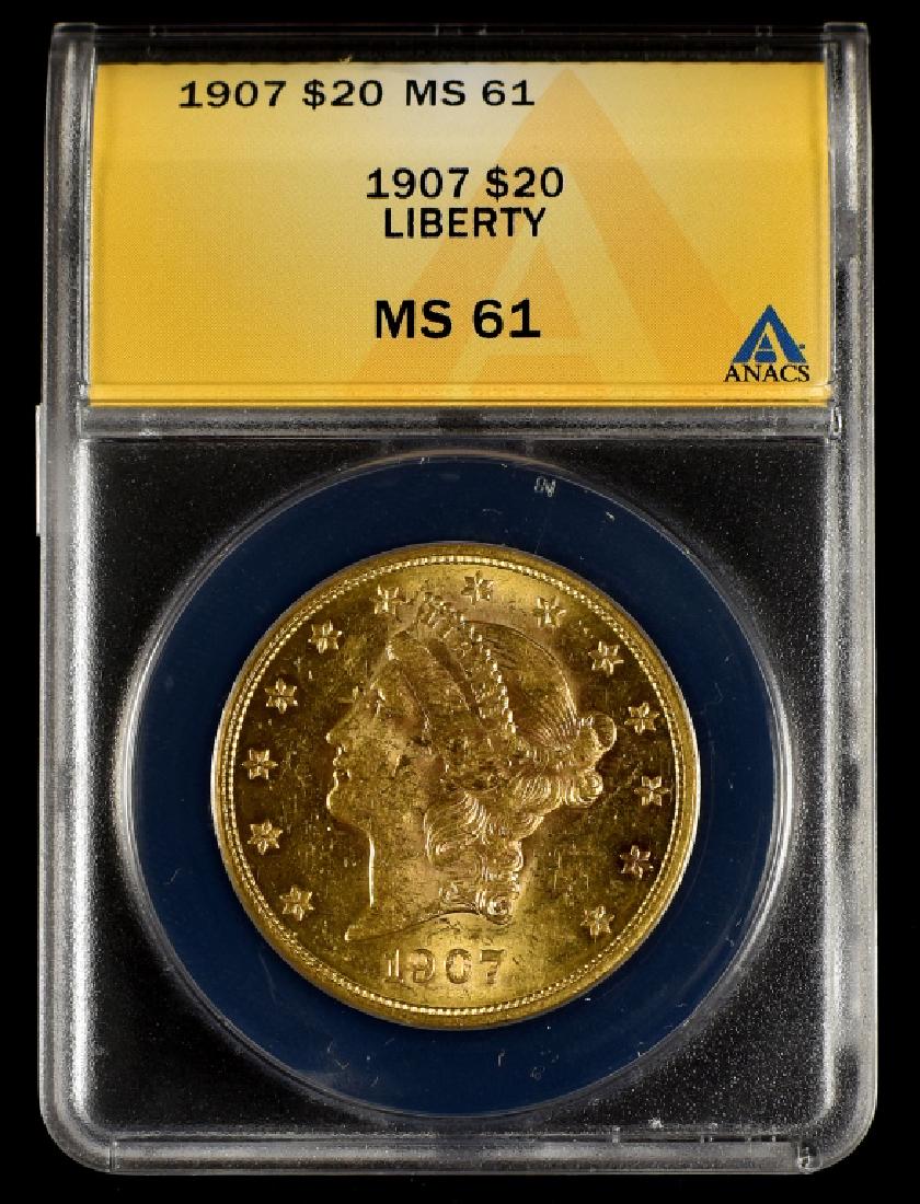 1907 Liberty $20 Gold Coin (1 of 2)