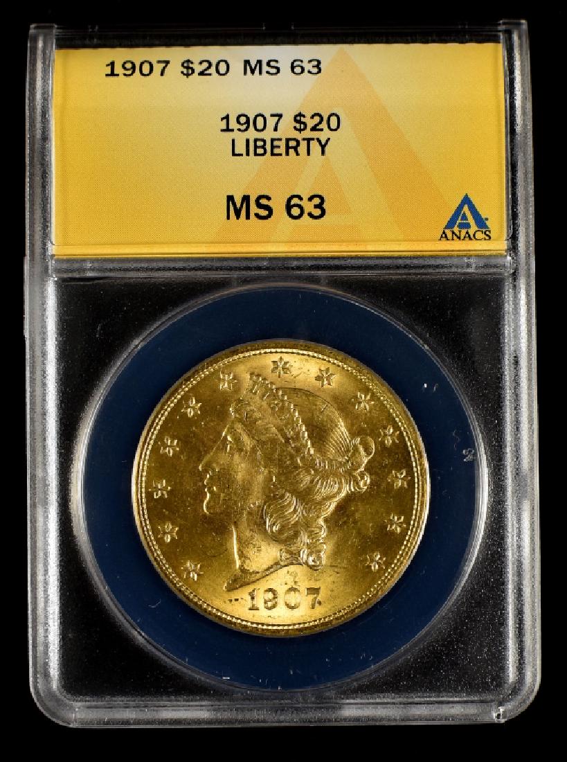 1907 Liberty $20 Gold Coin (1 of 2)