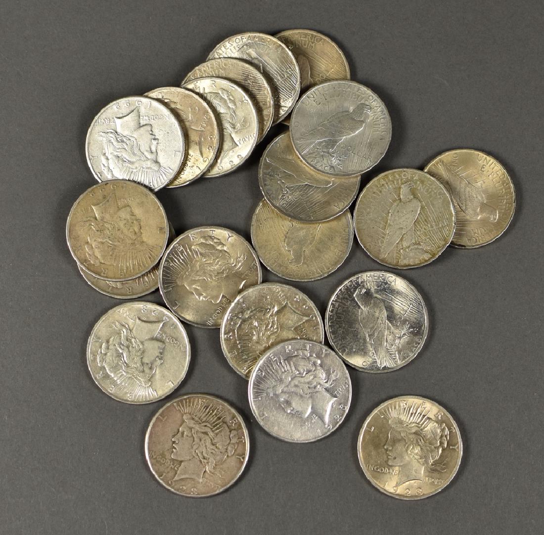 Roll of Peace Dollars, Mostly Dated 1922 & 1923 (1 of 3)