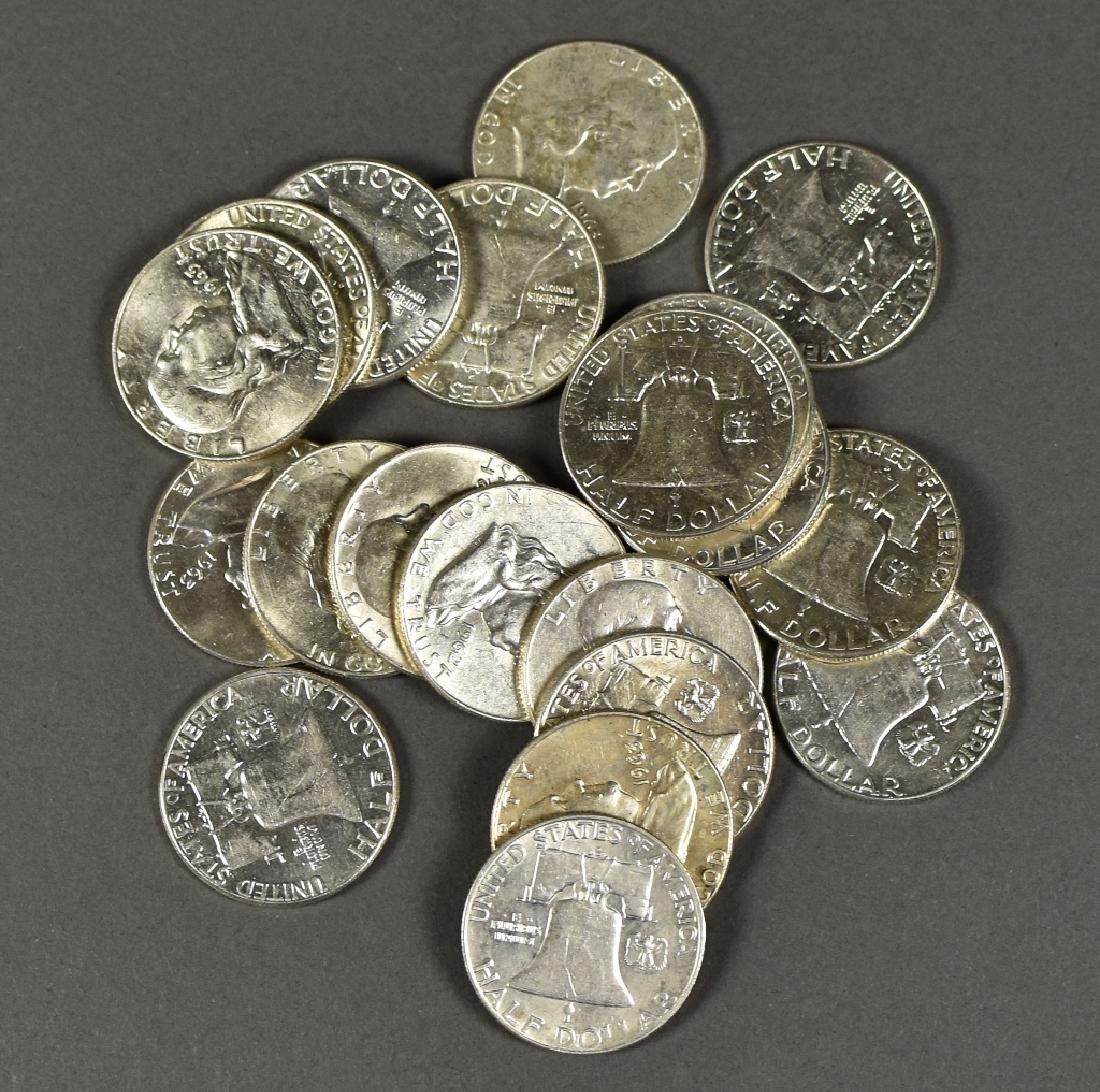 Roll (20 Coins) Circulated Franklin Half Dollars (1 of 3)