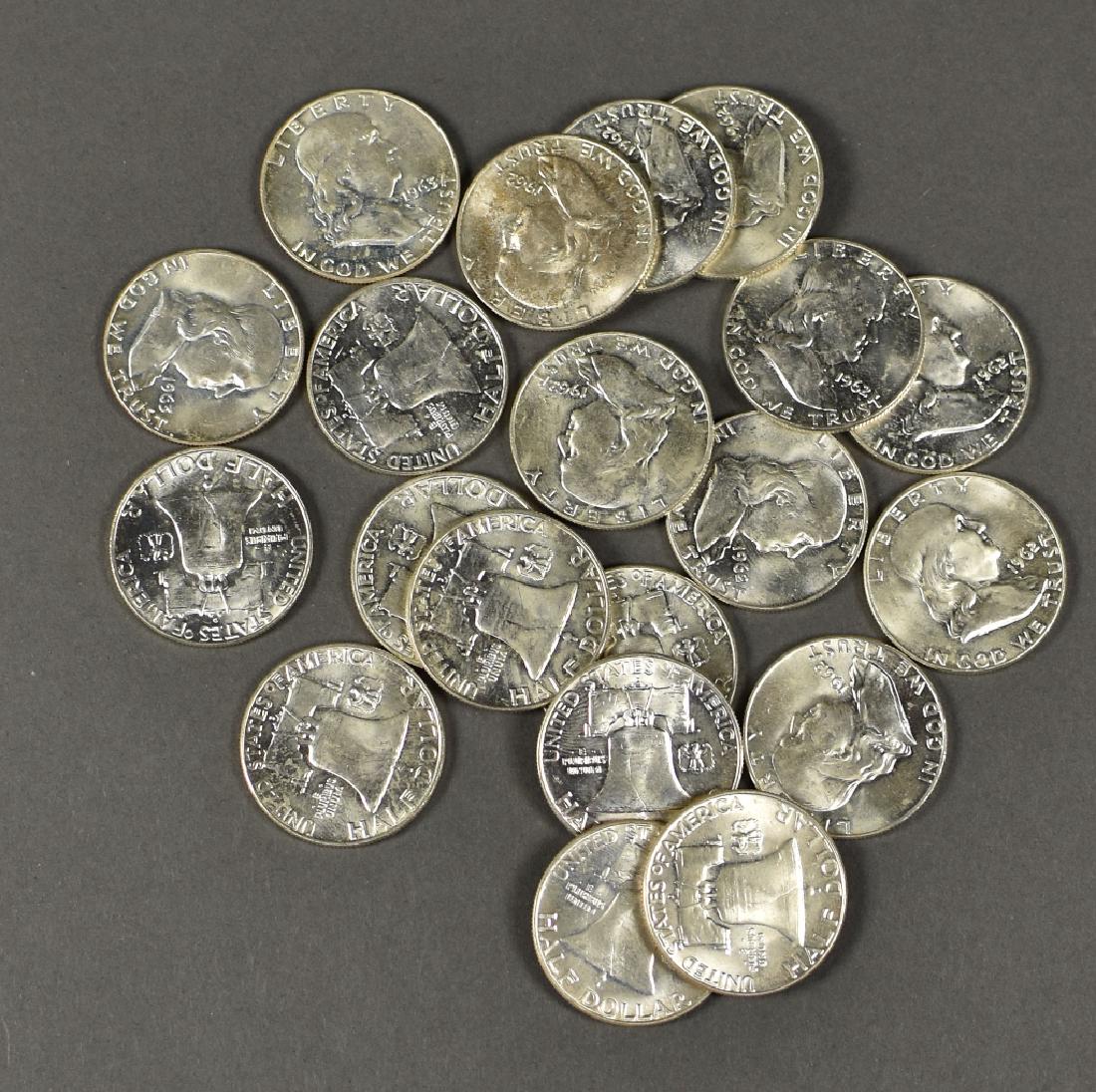 Roll of BU Franklin Halves (1 of 3)