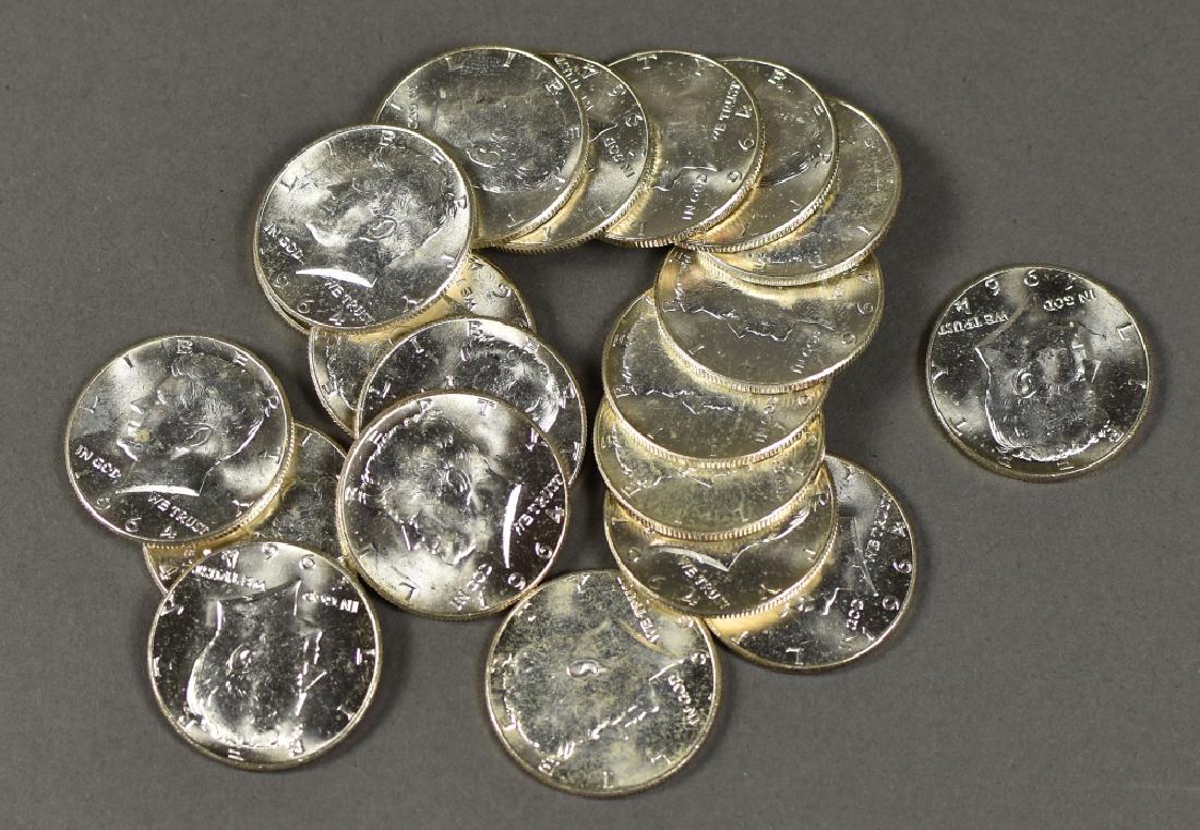 Roll (20 Coins) of 1964 Kennedy Half Dollars (1 of 3)