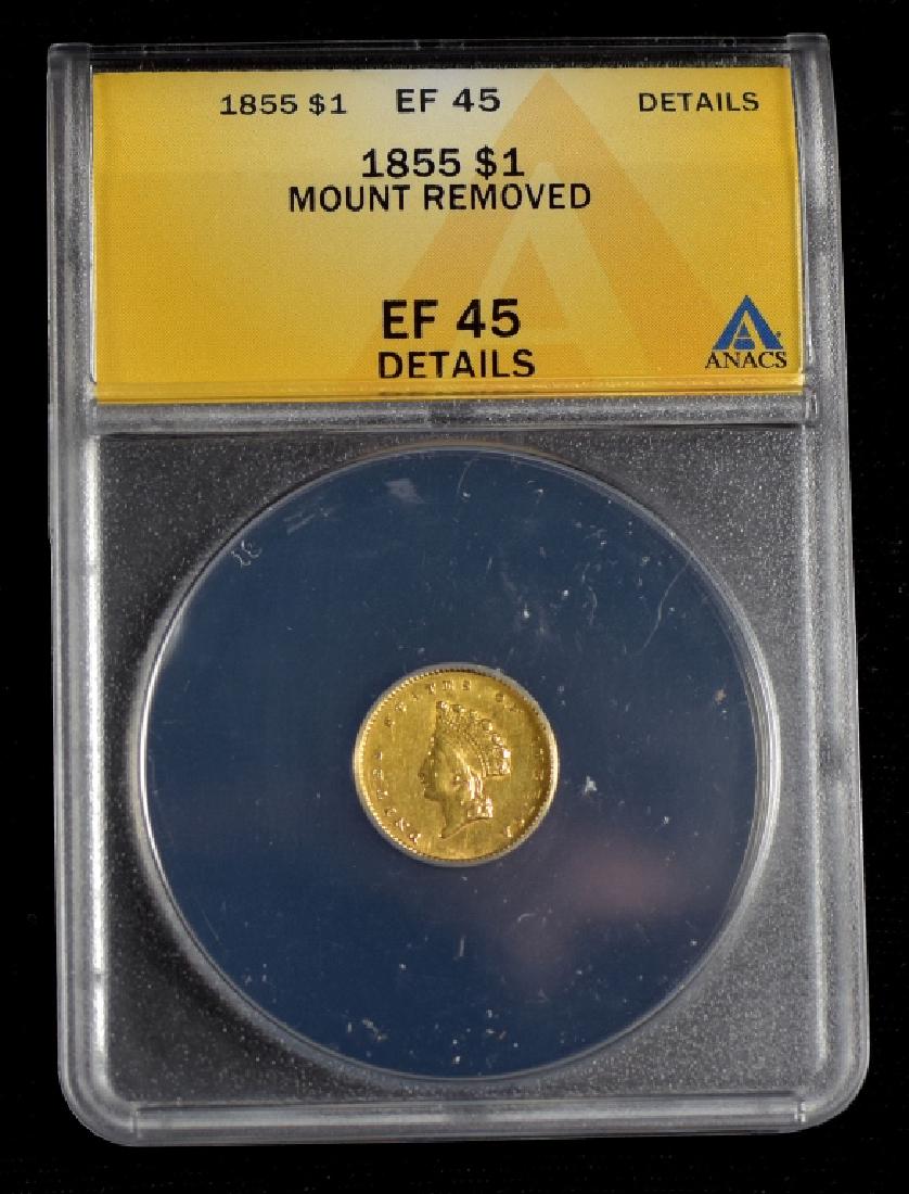 1855 Princess $1.00 Gold Coin (1 of 4)