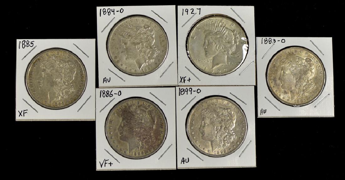 Group of Six Silver Dollars (1 of 5)