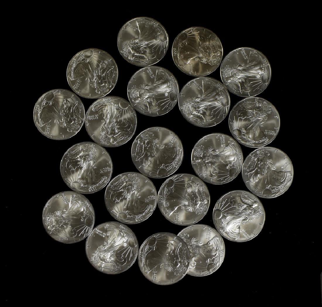 Roll of 2001 Silver Eagles (1 of 4)