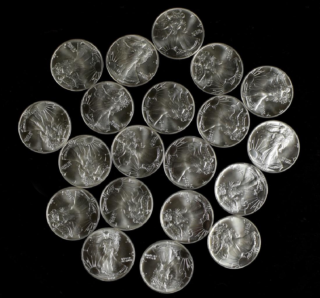 Roll of 1991 Silver Eagles- Uncirculated (1 of 4)
