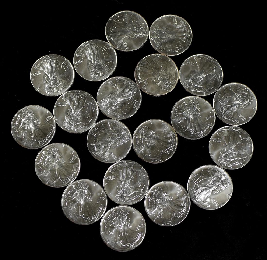 Roll of 1993 Silver Eagles- Uncirculated (1 of 4)