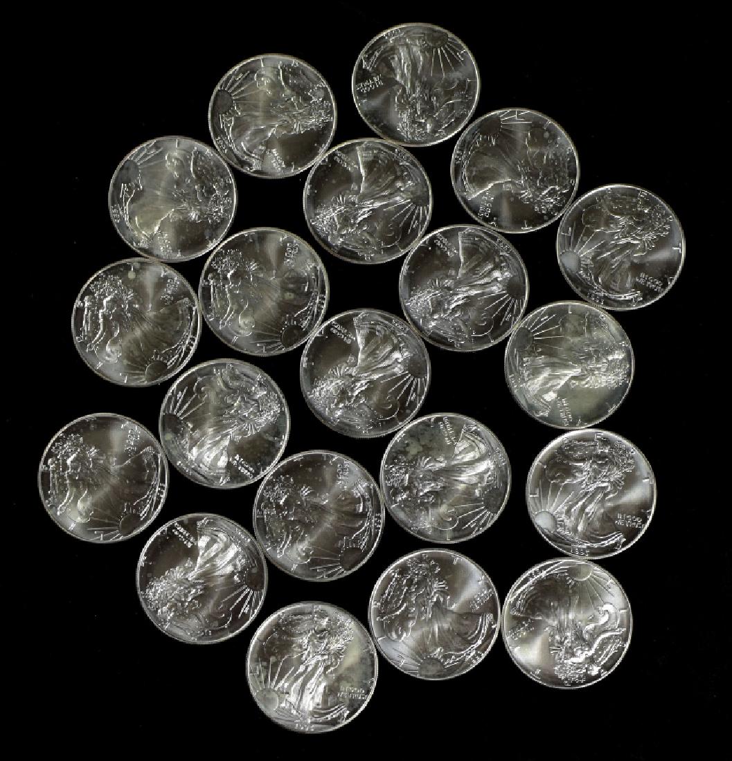 Roll of 1993 Silver Eagles- Uncirculated (1 of 4)