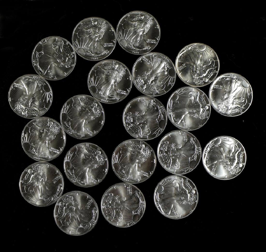 Roll of 1989 Silver Eagles- Uncirculated (1 of 4)
