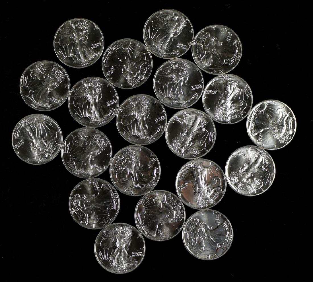 Roll of 1989 Silver Eagles- Uncirculated (1 of 4)