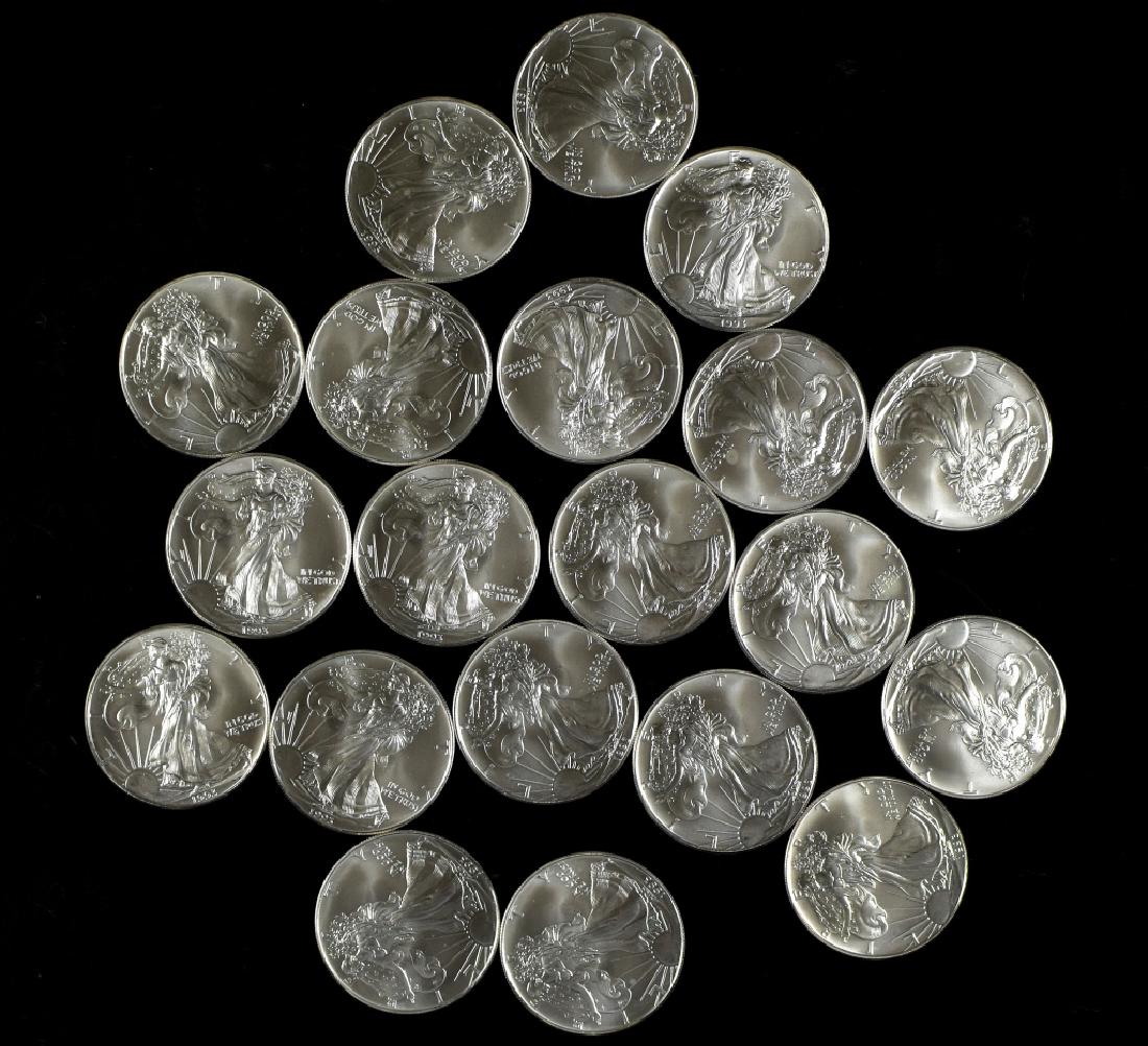 Roll of 1993 Silver Eagles- Uncirculated (1 of 4)