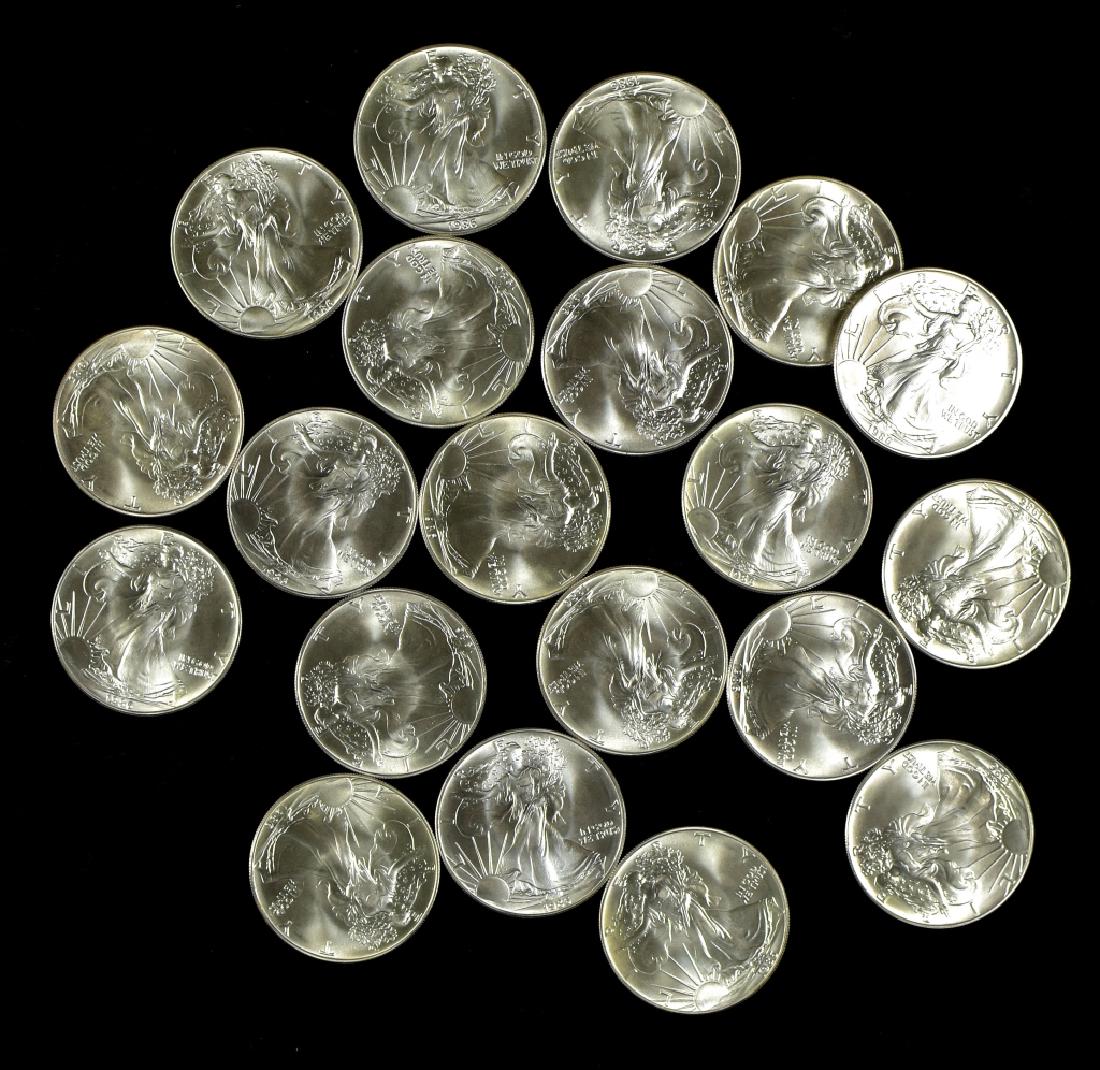 Roll of 1986 Silver Eagles- Uncirculated (1 of 4)