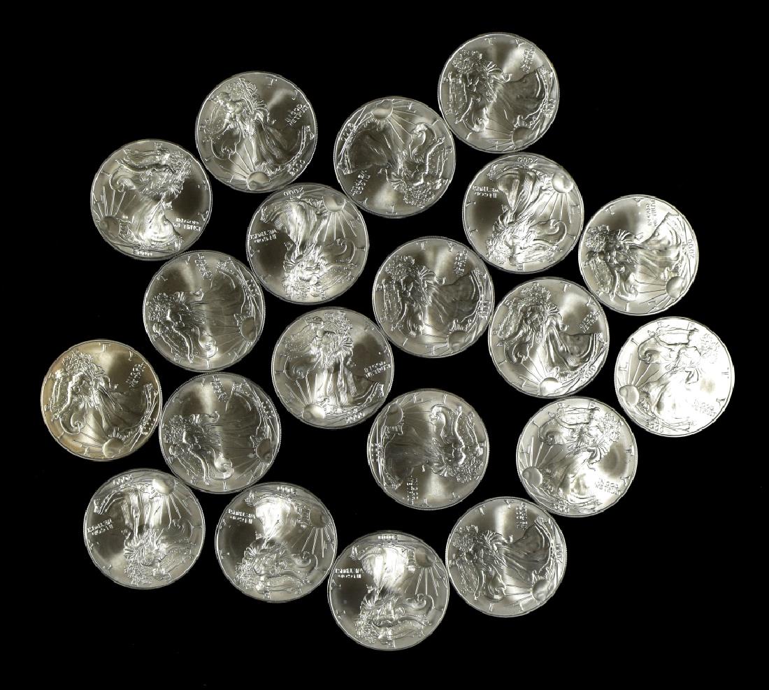 Roll of Uncirculated Silver Eagles (1 of 4)