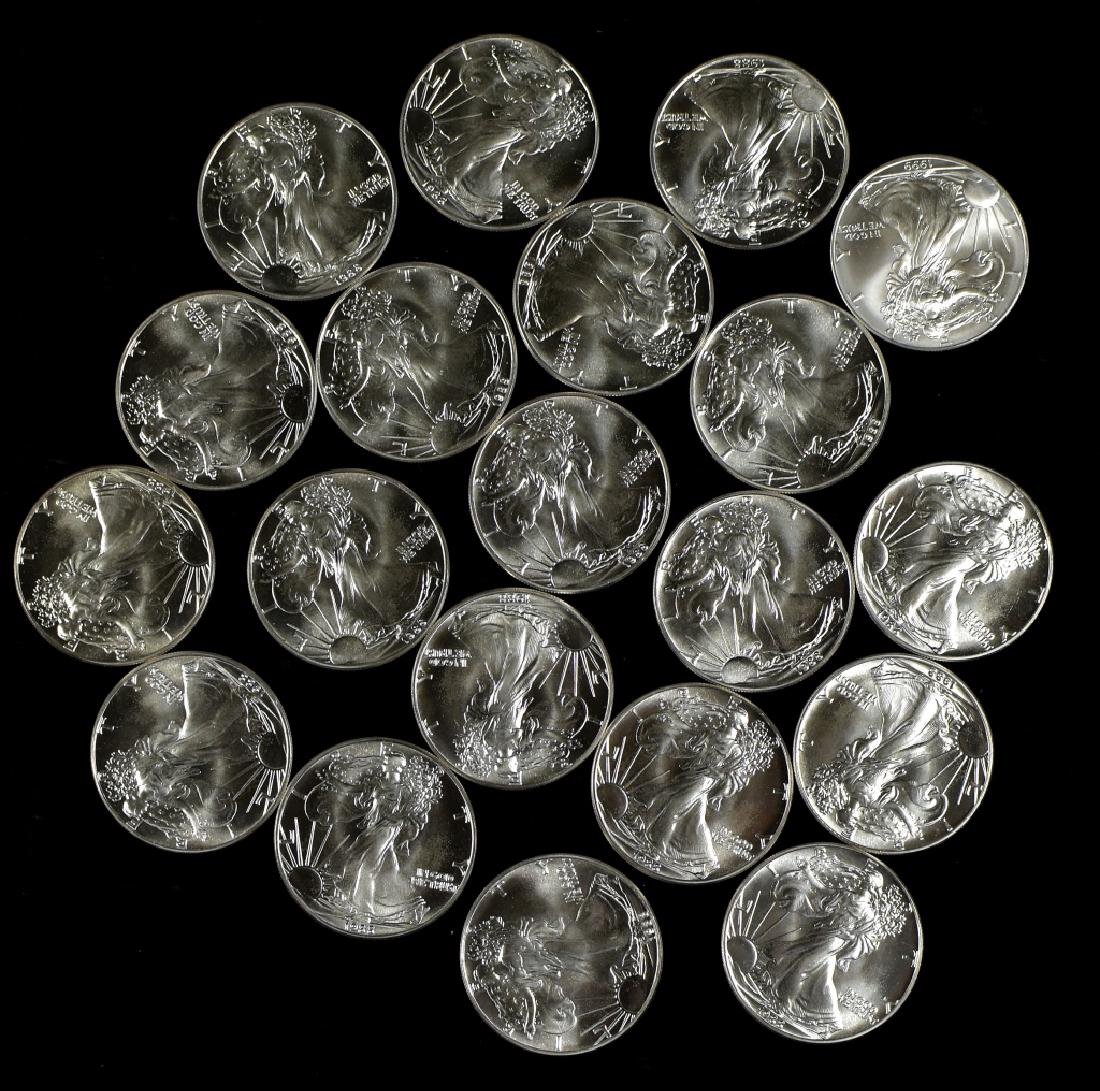 Roll of Uncirculated Silver Eagles (1 of 4)