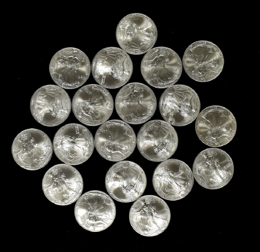 Roll of Uncirculated Silver Eagles (1 of 4)