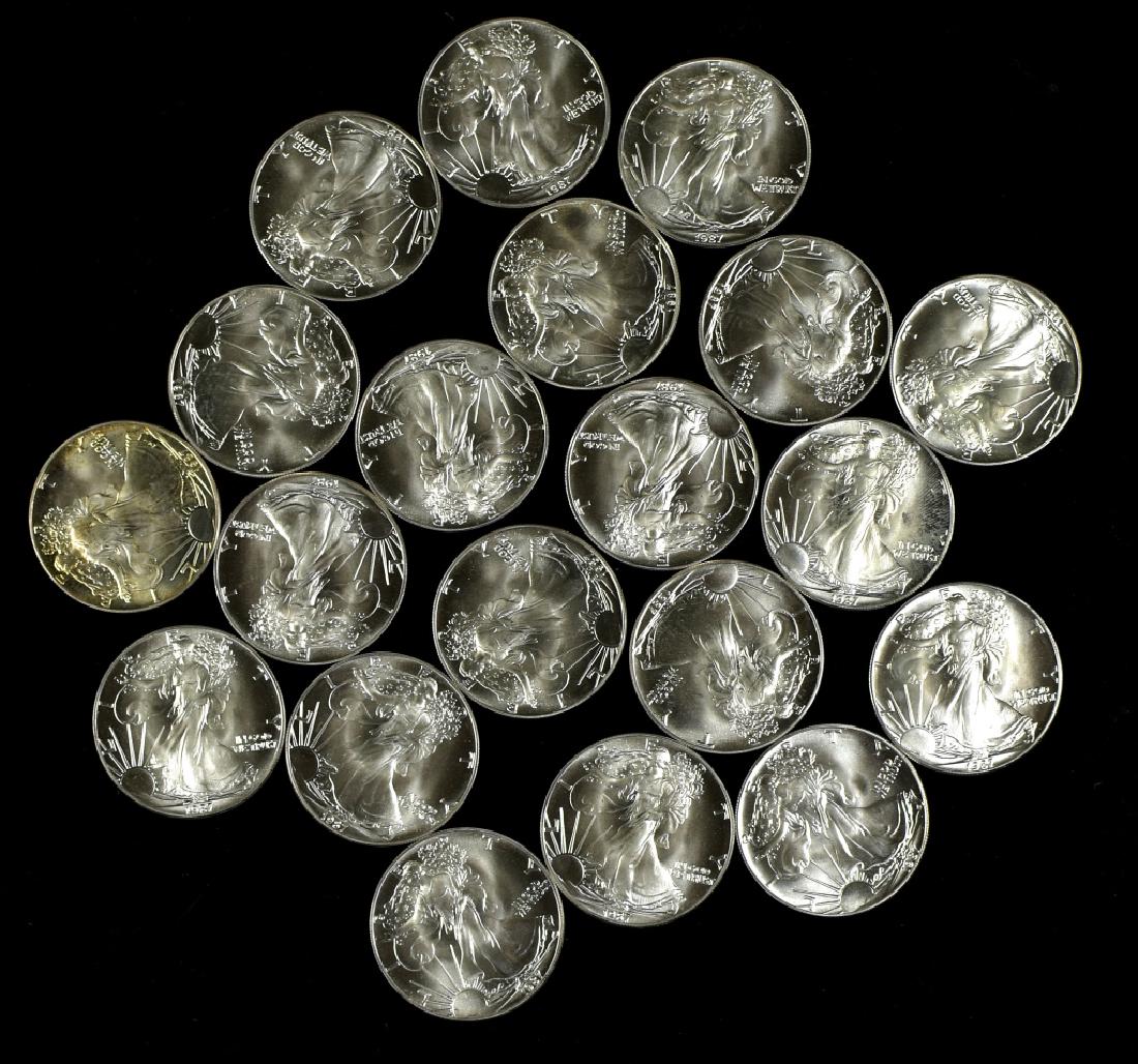 Roll of Uncirculated Silver Eagles (1 of 4)