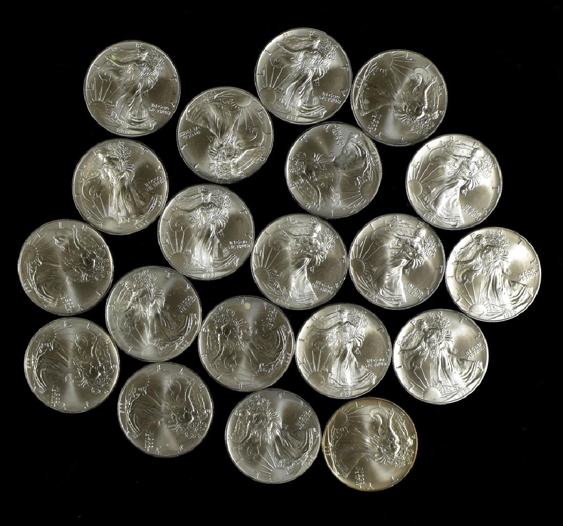 Roll of Uncirculated Silver Eagles (1 of 4)