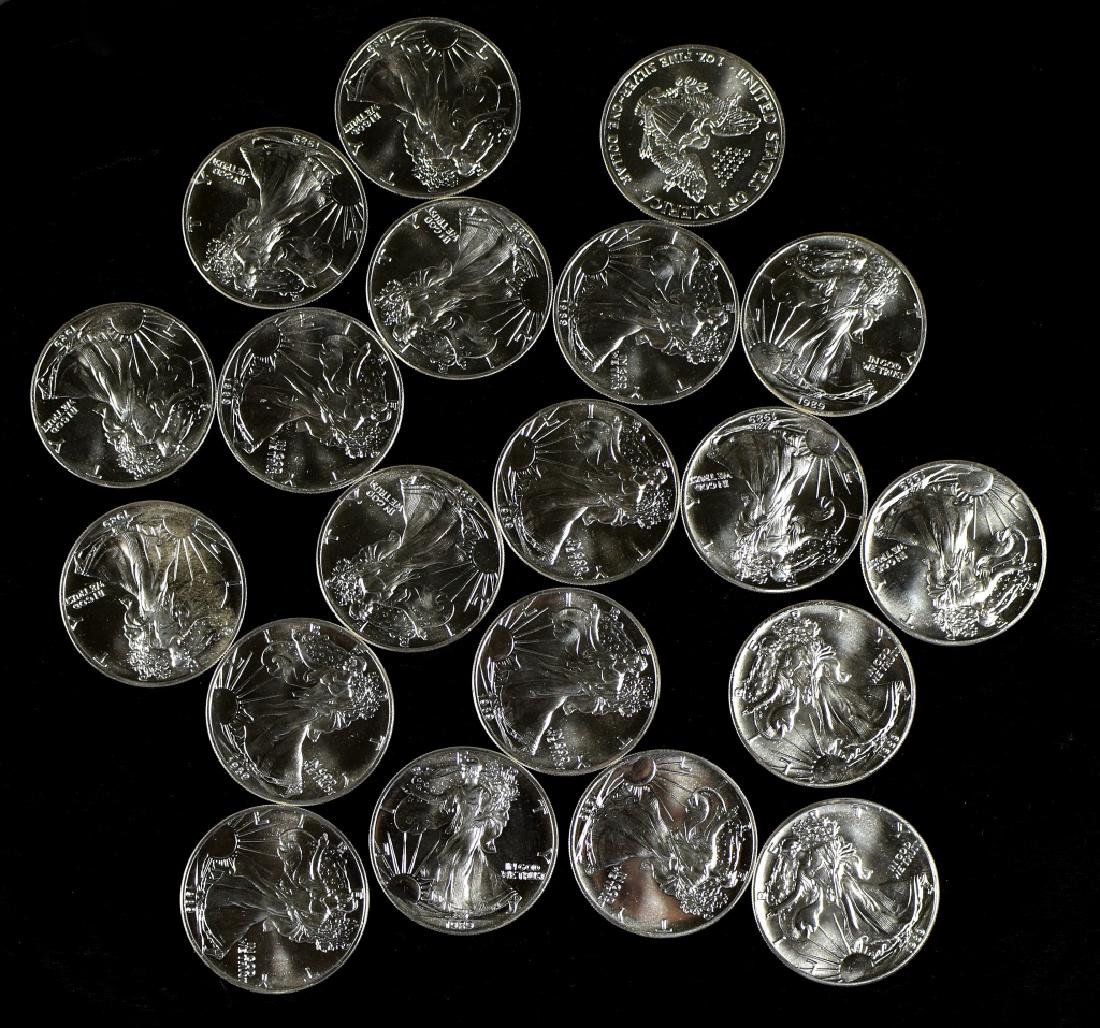 Roll of Uncirculated Silver Eagles (1 of 4)