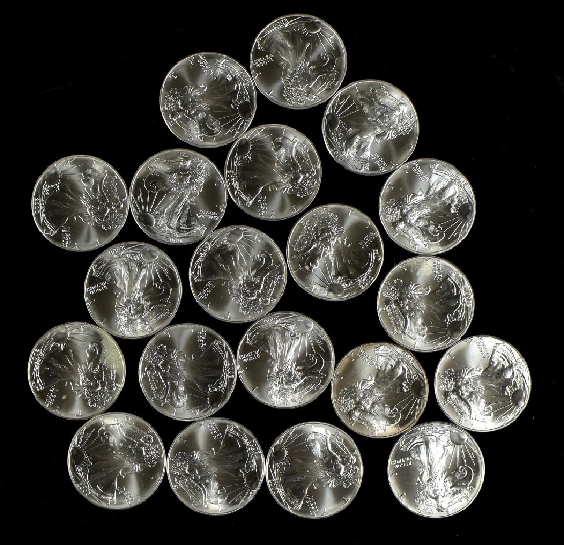 Roll of Uncirculated Silver Eagles (1 of 4)