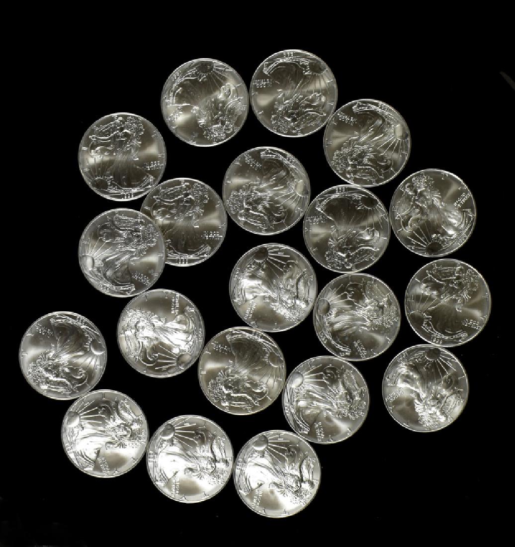 Roll of Uncirculated Silver Eagles (1 of 4)