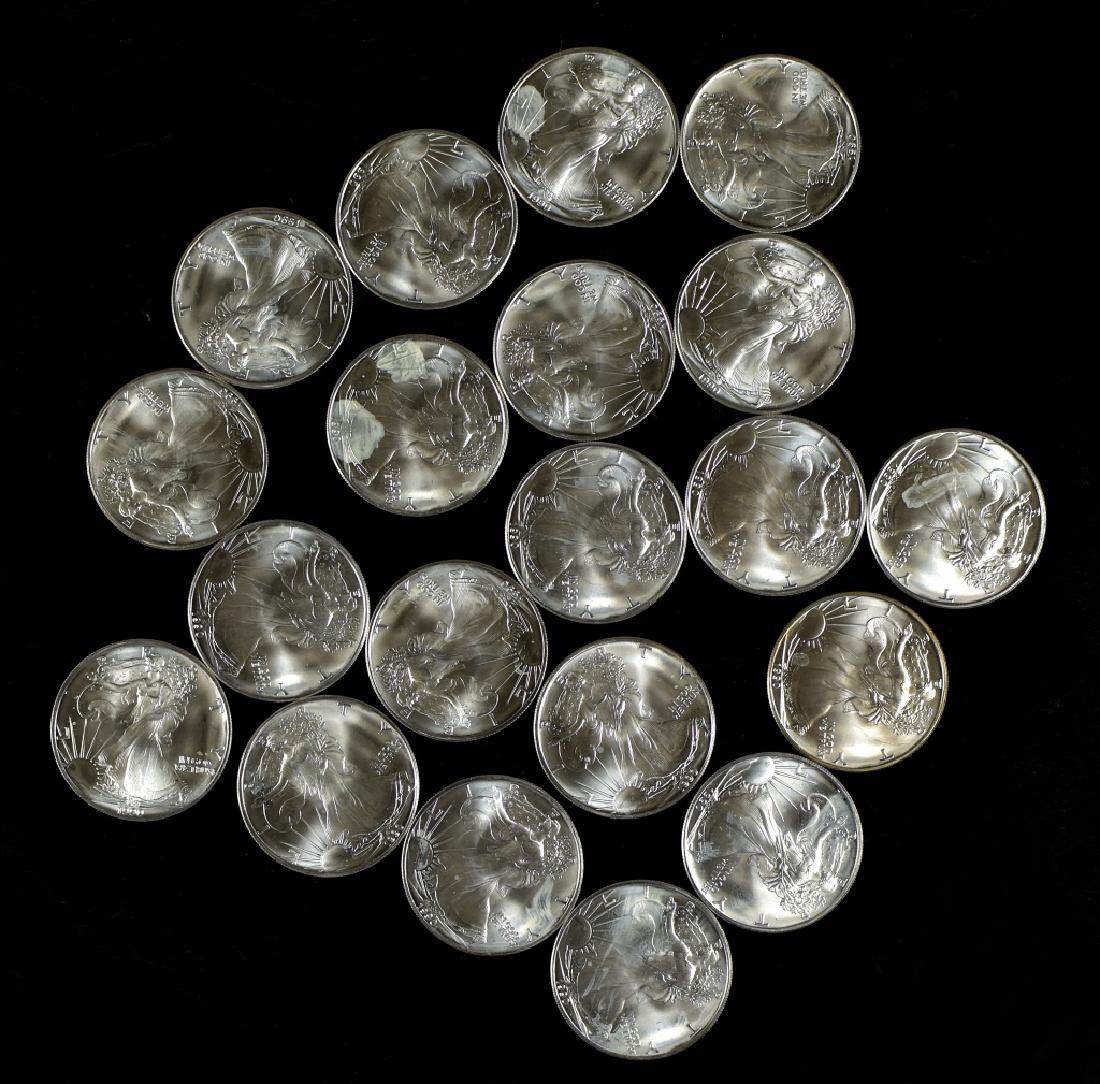 Roll of Uncirculated Silver Eagles (1 of 4)
