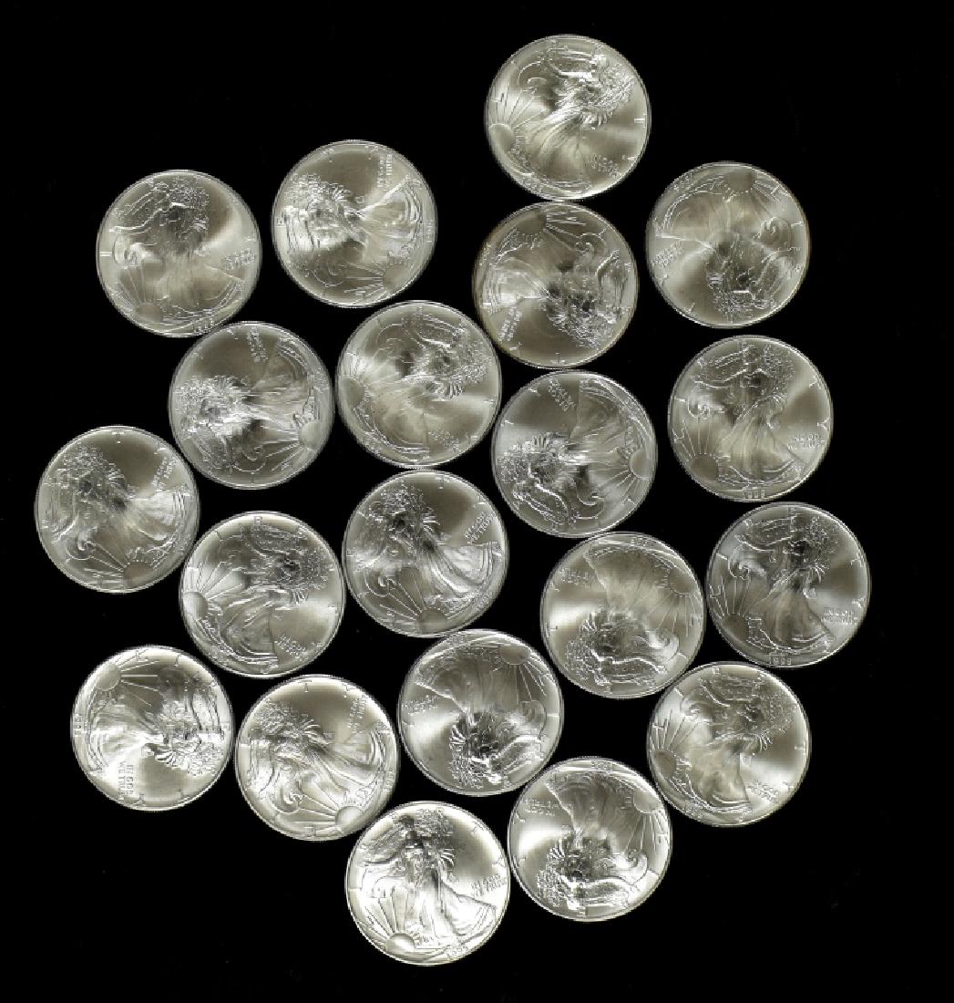 Roll of Uncirculated Silver Eagles (1 of 4)