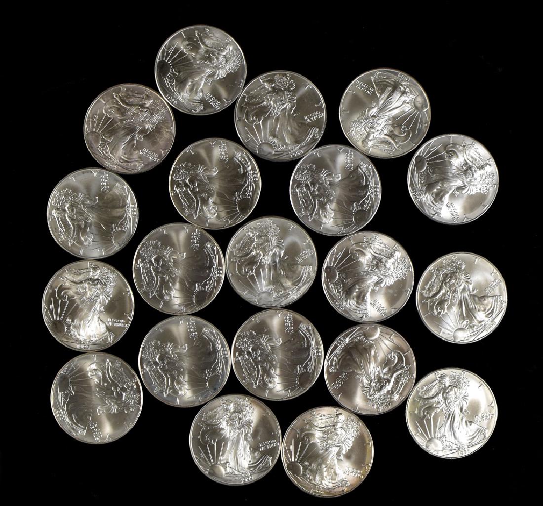 Roll of Uncirculated Silver Eagles (1 of 4)