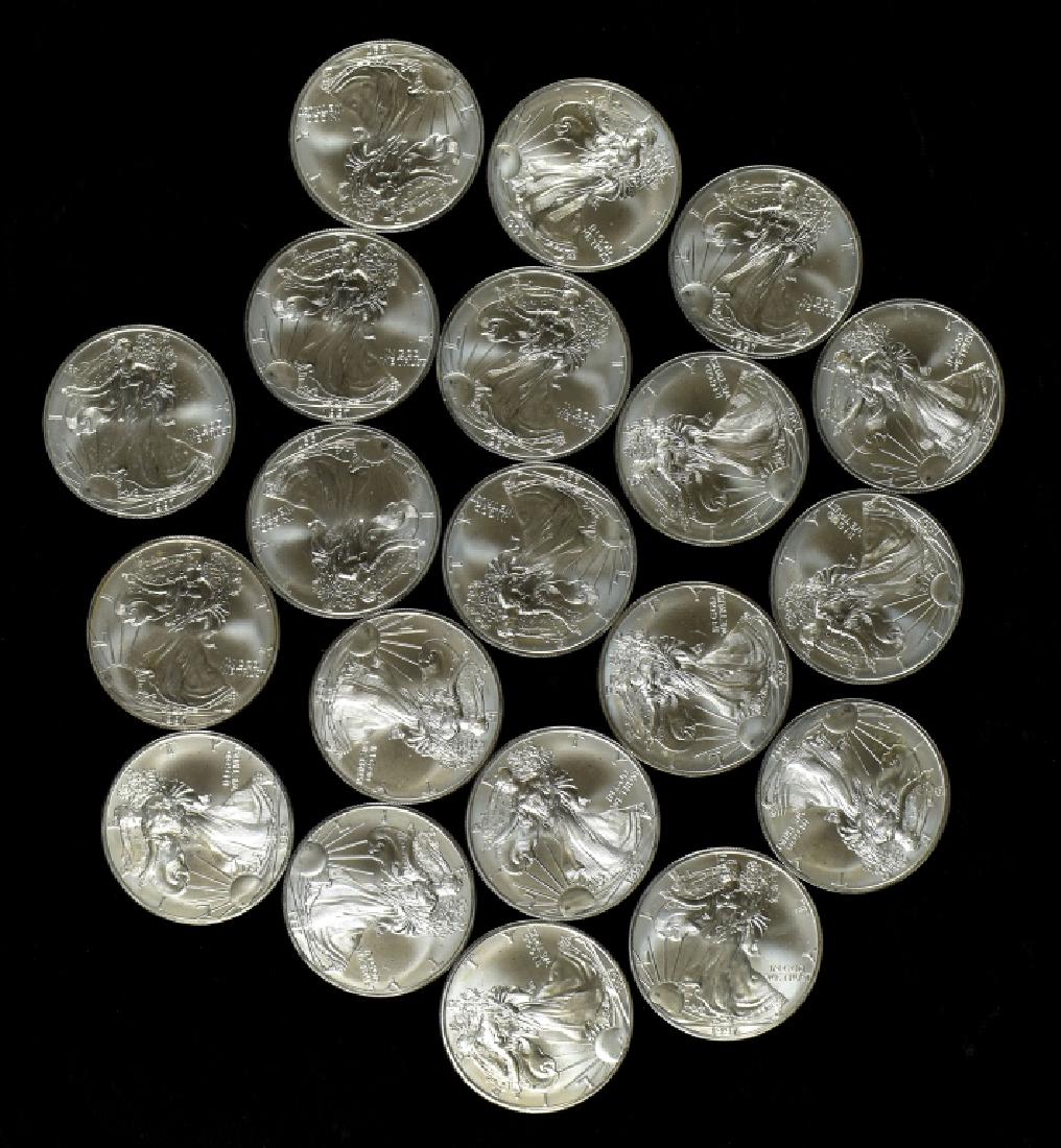 Roll of 1997 Uncirculated Silver Eagles (1 of 4)