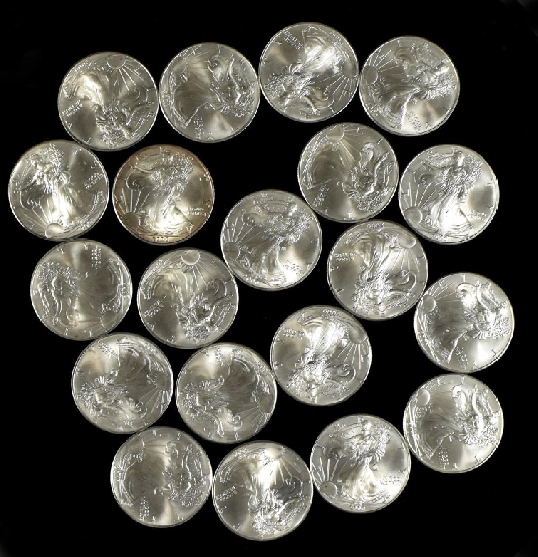 Roll of Uncirculated Silver Eagles (1 of 4)