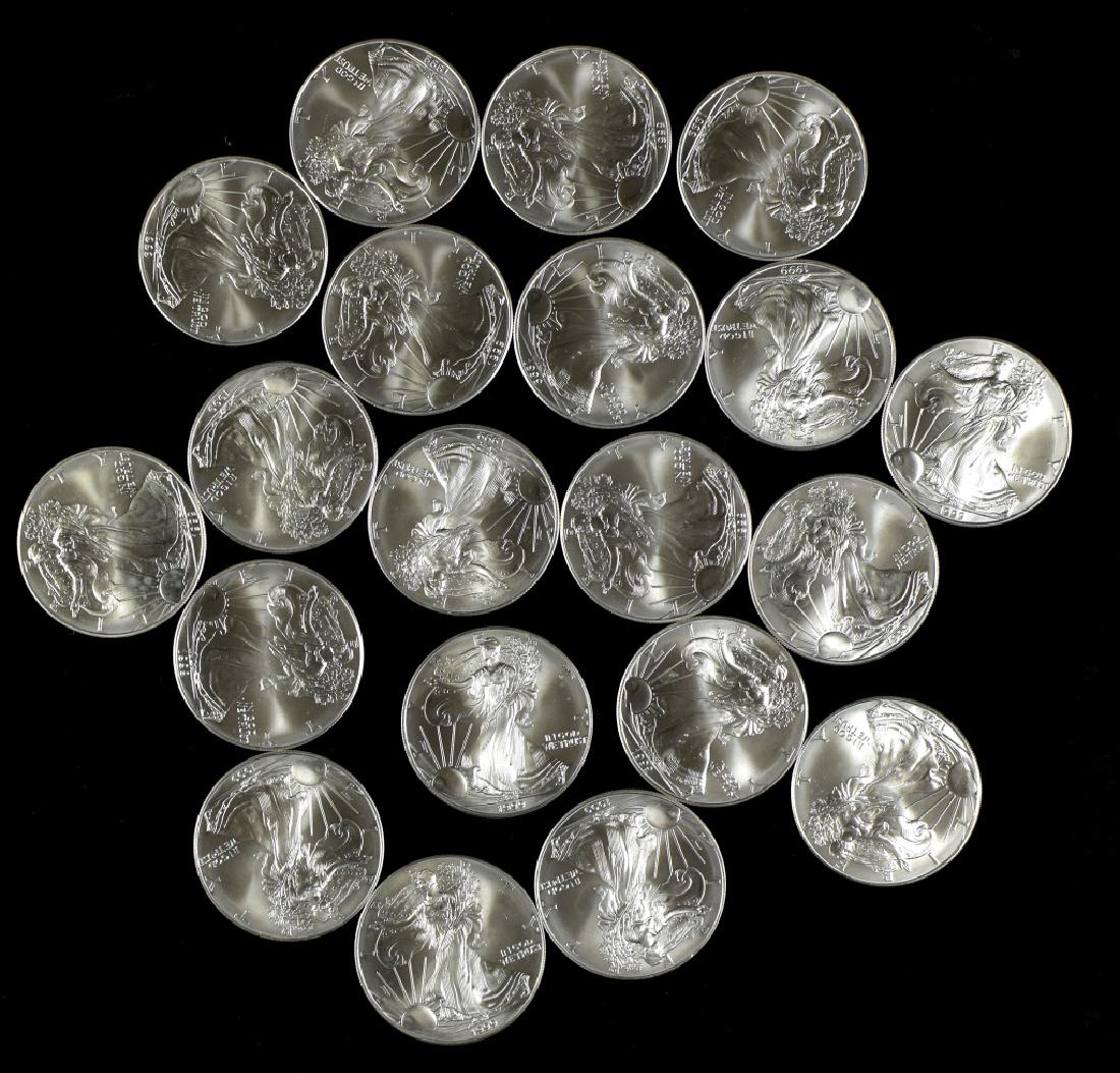 Roll of Uncirculated Silver Eagles (1 of 4)