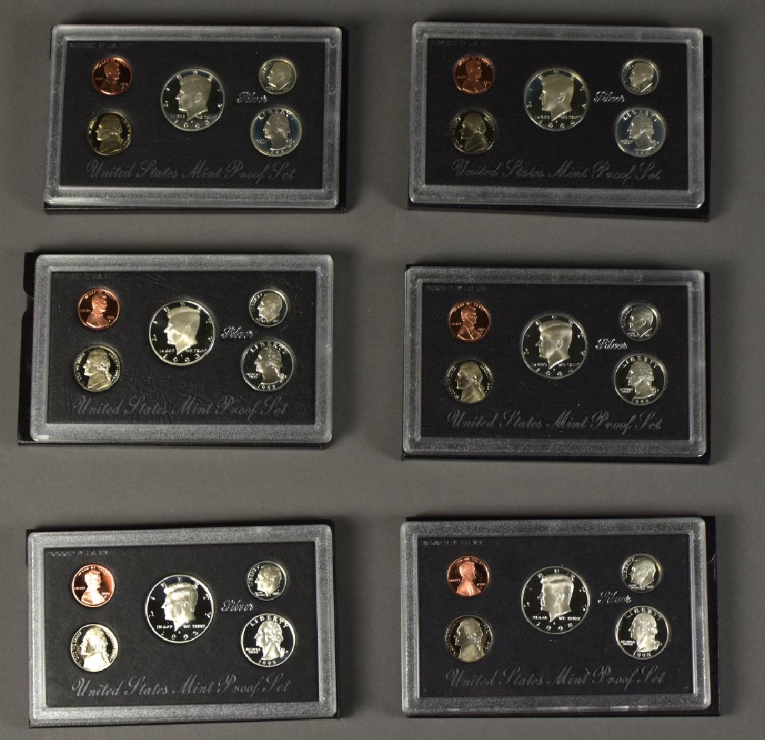 Six Silver Proof Sets in Mint Boxes (1 of 4)