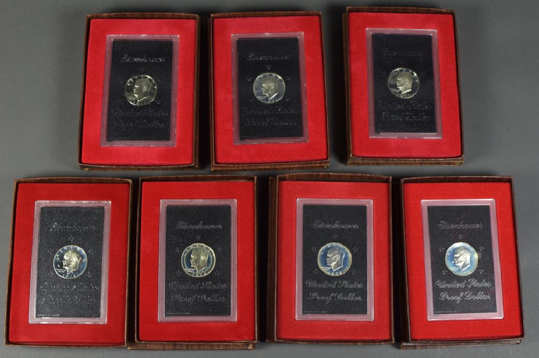 Group of 7 Proof Ike Dollars (1 of 4)
