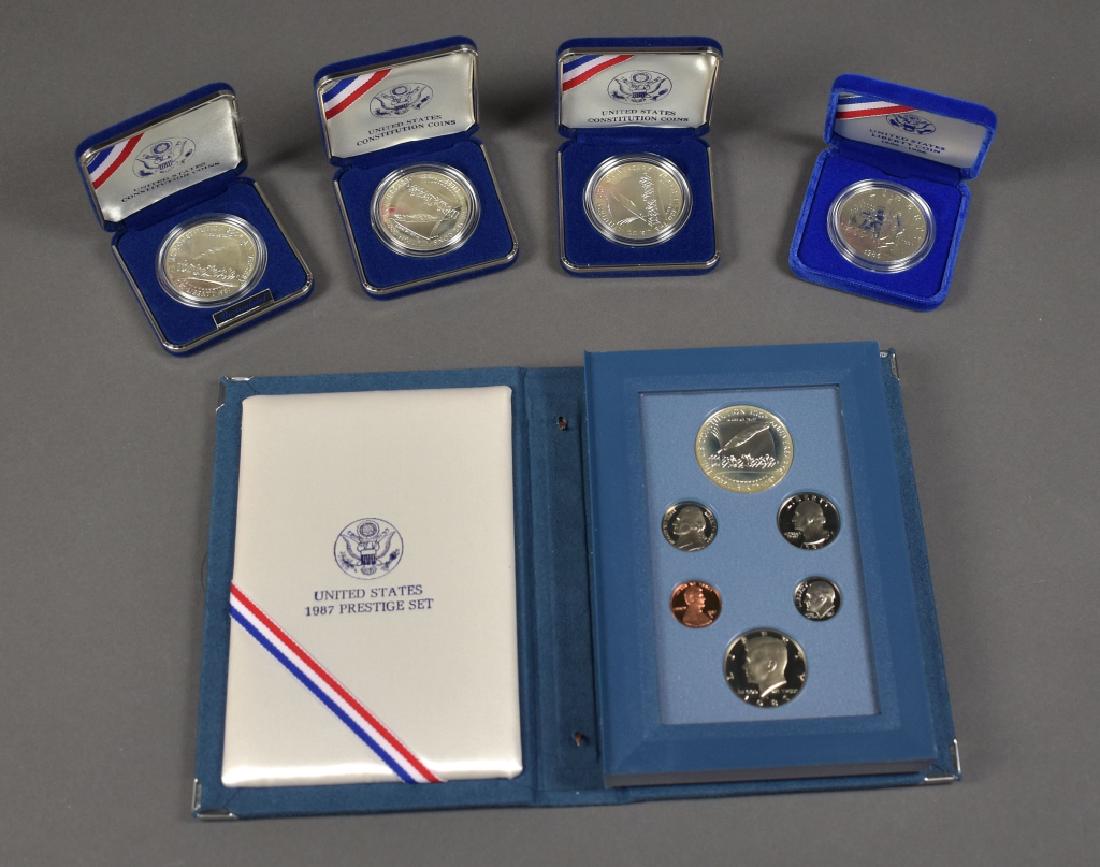 Three 1987 Proof Constitution Silver Dollars (1 of 4)
