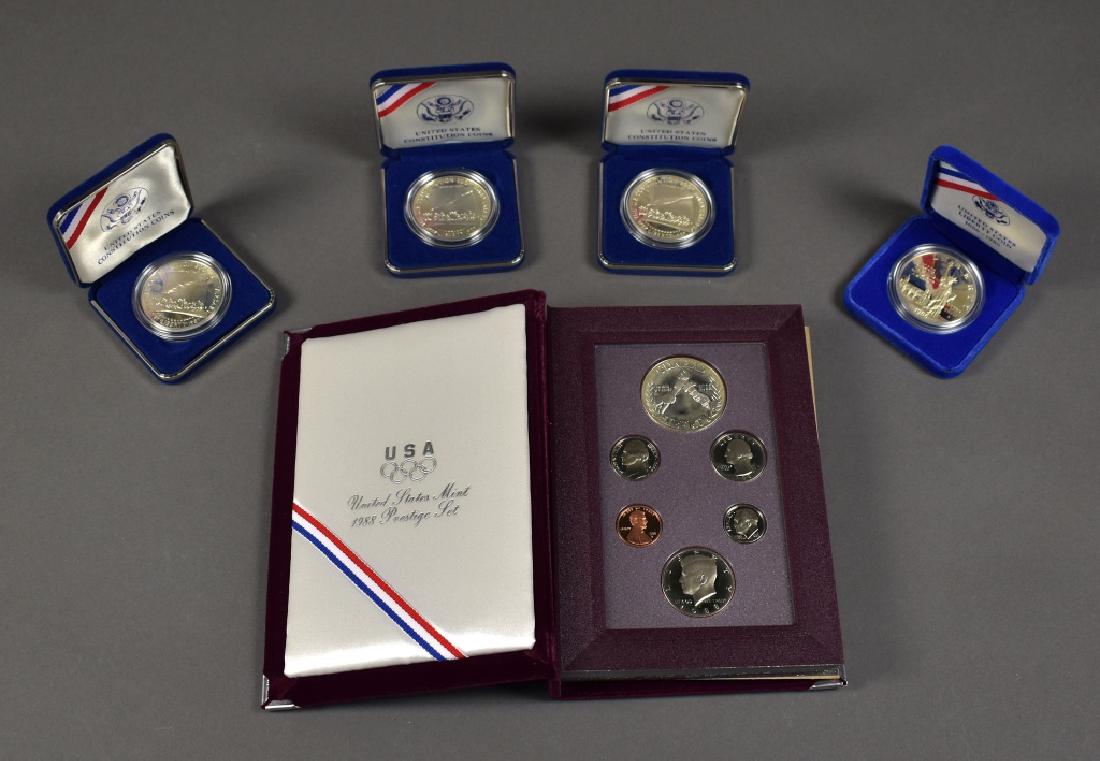 Three 1987 Proof Constitution Silver Dollars (1 of 4)