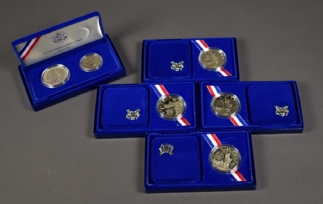 Four 1986 Liberty Proof Silver Commem. Dollars (1 of 4)