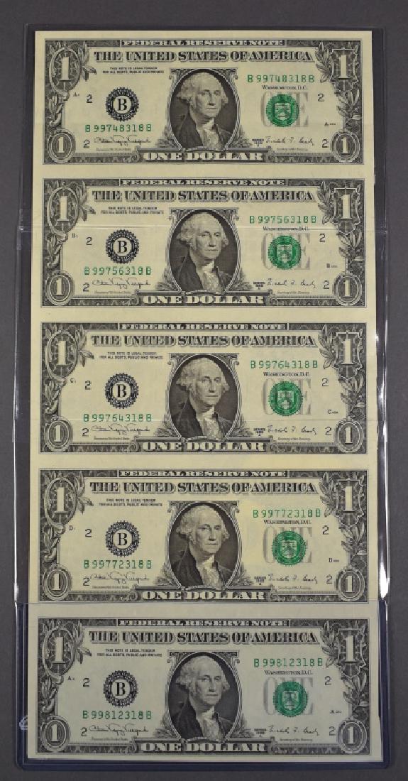 Group of 5 Series 1988 $1.00 Legal Tender Notes (1 of 2)