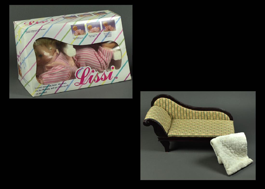 Vintage Doll Chaise Lounge: Along with a boxed Lissy doll.