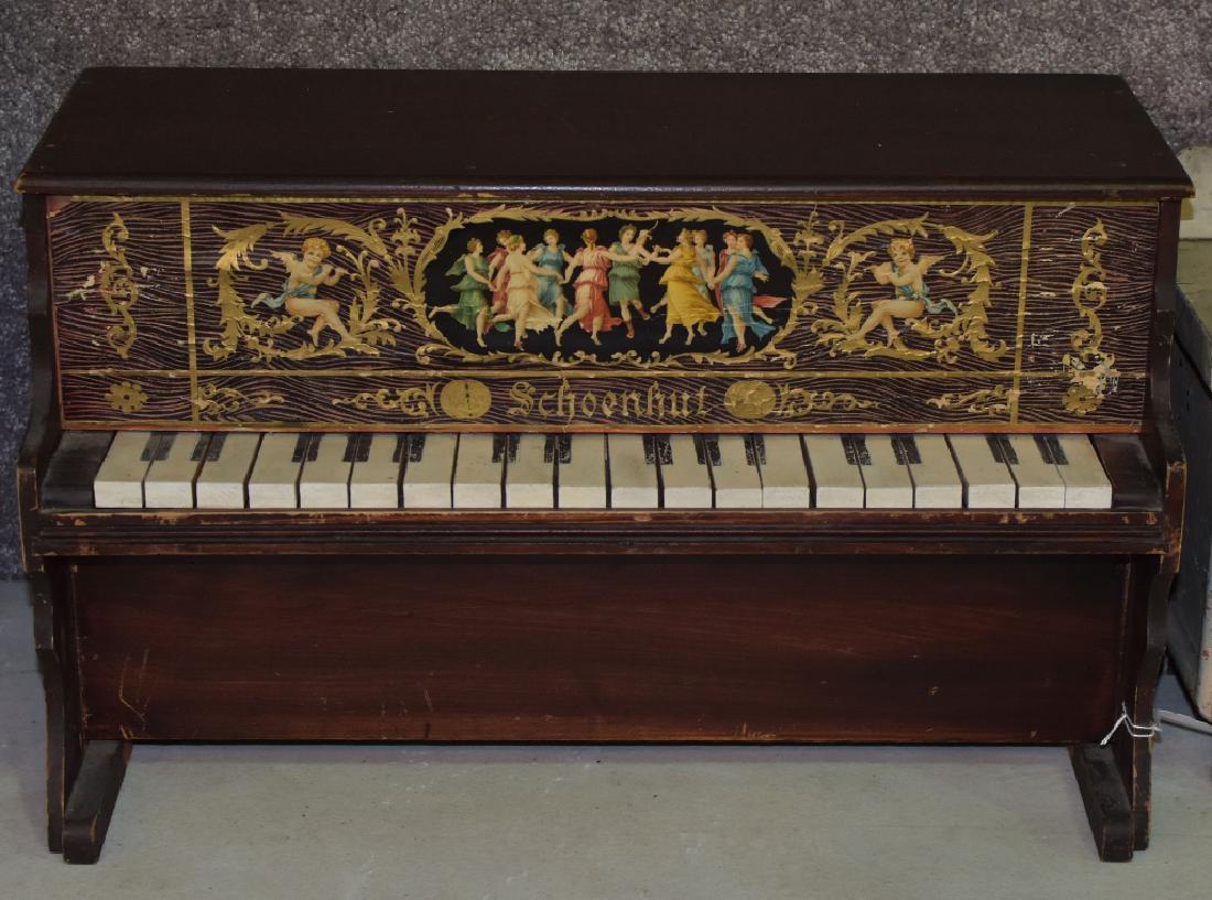 Schoenhut Piano: In working condition. Wood with original decals.