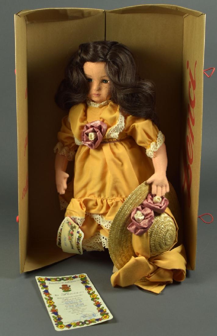 Boxed Italian Felt Lenci Doll: Home Shopping Network Exclusive. 75th Anniversary. "Angela". Very good condition with certificate and tags.