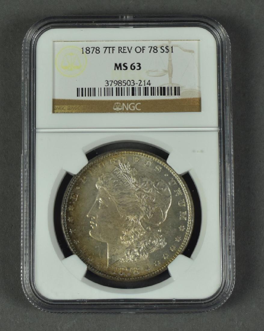 1878-8TF Reverse of 78 Morgan Dollar NGC Certified (1 of 2)