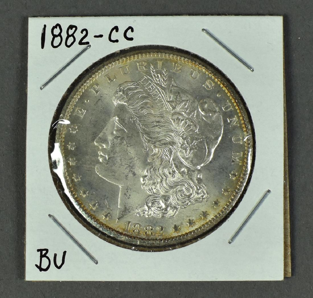 1882-CC Morgan Dollar Nice BU+ grade; excellent (1 of 2)