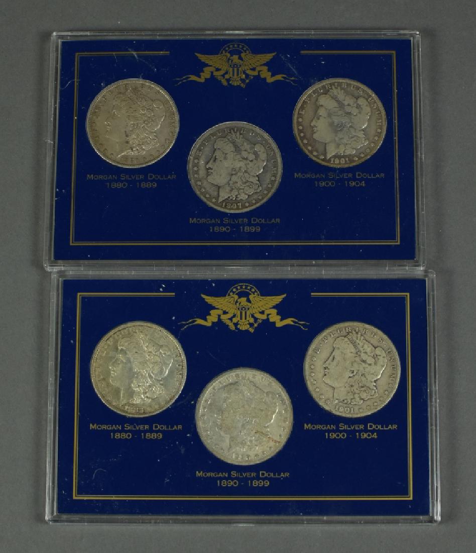 Six Morgan Dollars Dates are 1880-O, 1883-O, 1897-O, (1 of 4)