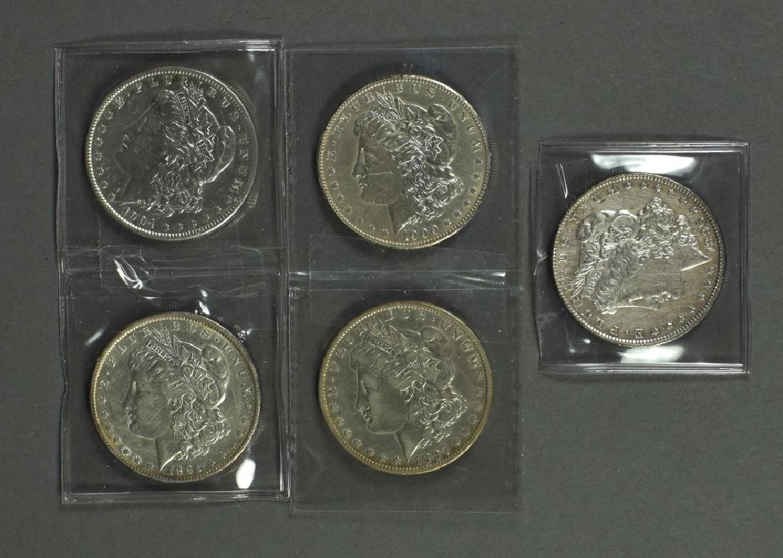 Five Morgan Dollars Grading XF or Better Dates include (1 of 2)