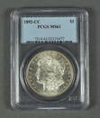 Rare 1892-CC Morgan Dollar This issue is graded MS61 by