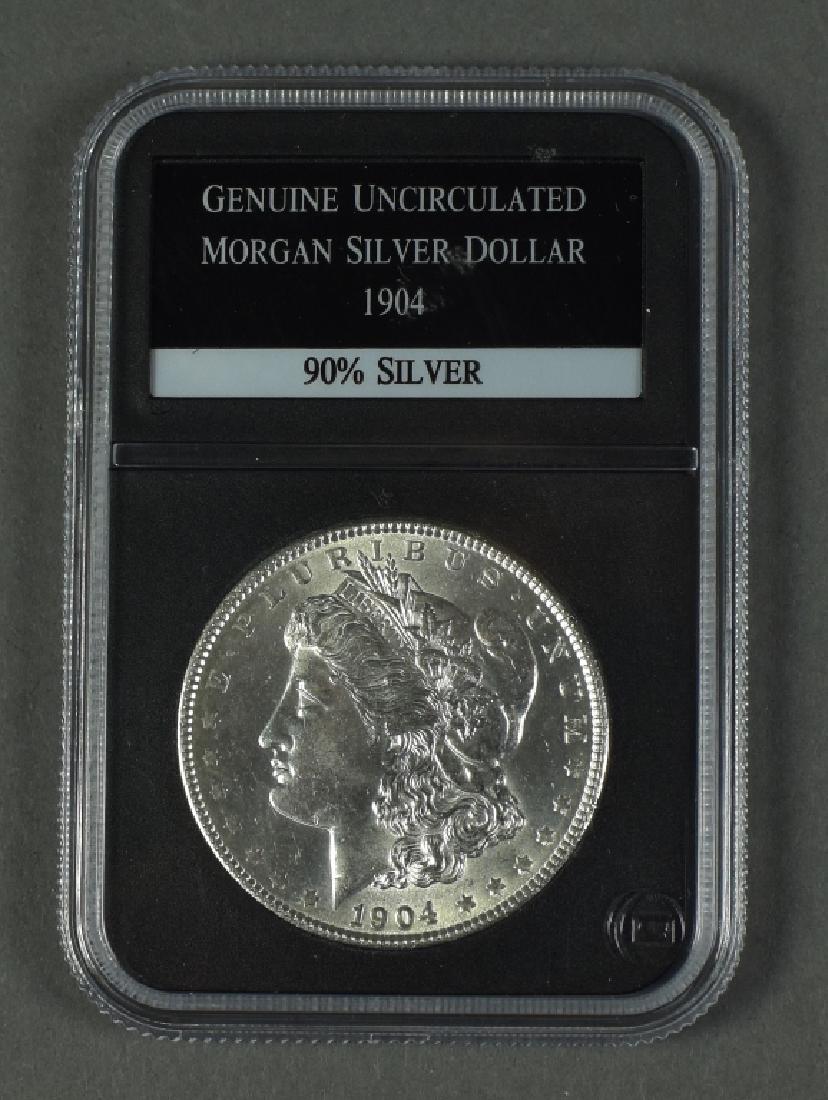 Scarce Uncirculated 1904 Morgan Dollar Better date in (1 of 2)